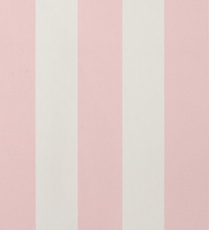 Papel pintado rayas modernas bicolor rosa claro y blanco Raya Morgan 119729