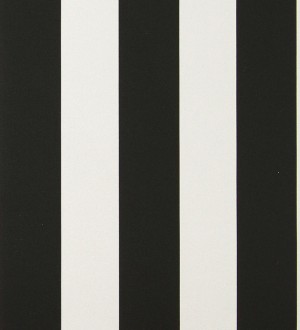 Papel pintado rayas modernas bicolor negro y blanco Raya Morgan 119731