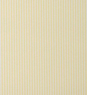 Papel pintado rayas finas modernas amarillo vainilla y blanco Raya Satine 119737