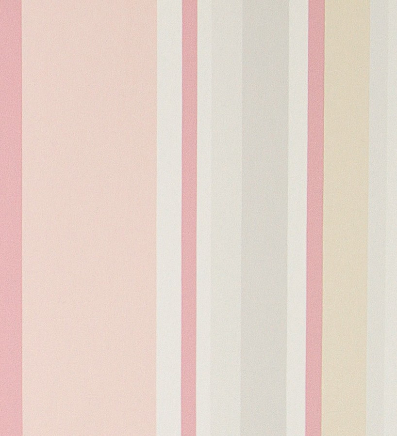 Papel pintado moderno rayas efecto código de barras rosa claro Raya Momet 119753