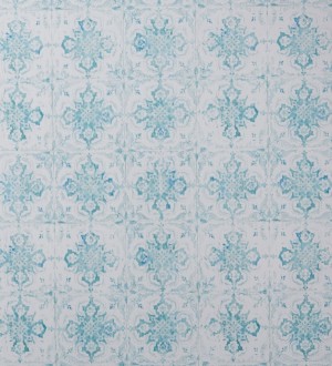 Papel pintado azulejos árabes Shabby Chic verde jade Faray 342024