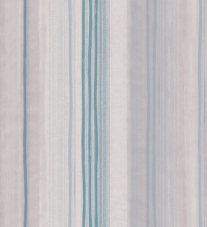 Papel pintado rayas desiguales artísticas celeste grisáceo Raya Vivaldi 342580