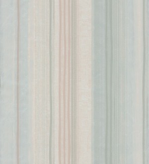 Papel pintado rayas desiguales artísticas celeste claro pálido Raya Vivaldi 342581