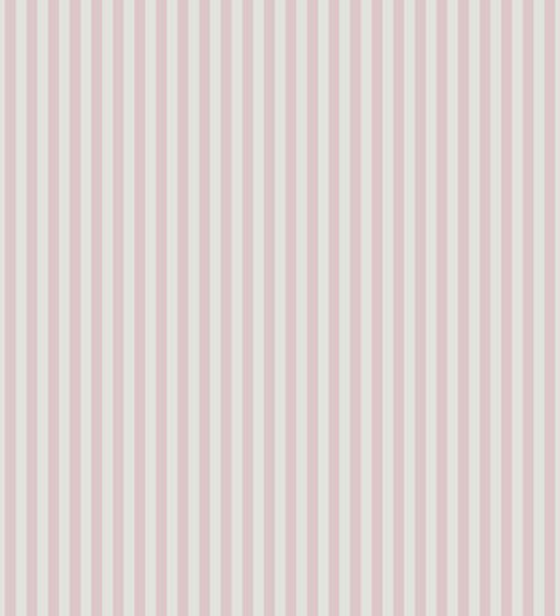 Papel pintado rayas finas para niños rosa claro y blanco Raya Singer Birds 228106