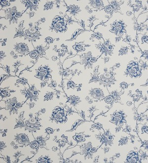 Papel pintado naturaleza de flores artísticas azul grisáceo claro Adelina 229125
