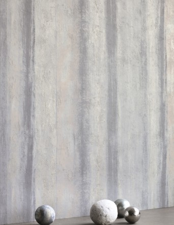 Papel pintado rayas difuminadas imitación veta gris claro y gris Raya Jopitos 231628