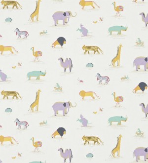 Papel pintado animales de la sabana africana fondo avellana Desert Animals 564948