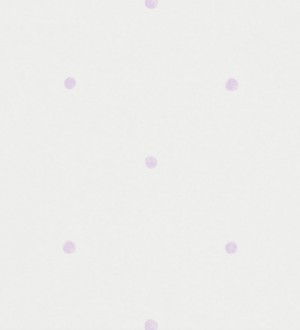 Papel pintado lunares de acuarela malva fondo blanco roto Candy Dots 564956