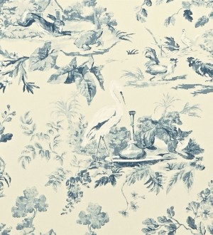 Papel pintado toile de jouy artístico de animales y naturaleza Natural Garden 565030