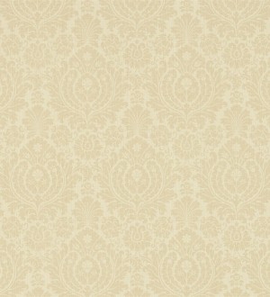 Papel pintado damasco clásico diseño vintage beige oscuro Rovere 565161