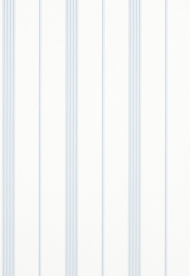 Papel pintado rayas finas vintage celeste pálido fondo beige claro  Raya Wigan 565580
