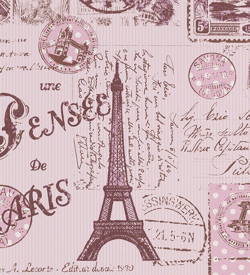 Papel autoadhesivo de papel pintado con diseño de torre Eiffel bajo la  dramática puesta de sol de París, removible y adhesivo, papel pintado