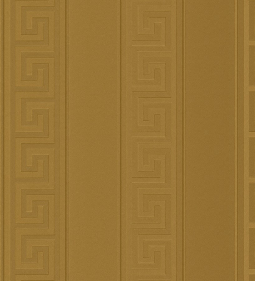 Papel pintado rayas finas doradas friso romano dorado Raya Flavio 453389