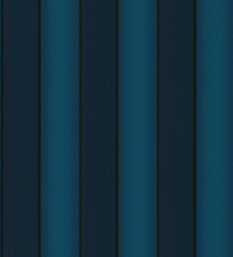 Papel pintado rayas modernas azul cobalto y azul azabache Raya Saltanis 453405