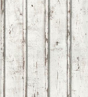 Papel pintado para pared listones de madera blanca estilo nórdico Madeira 3  455392