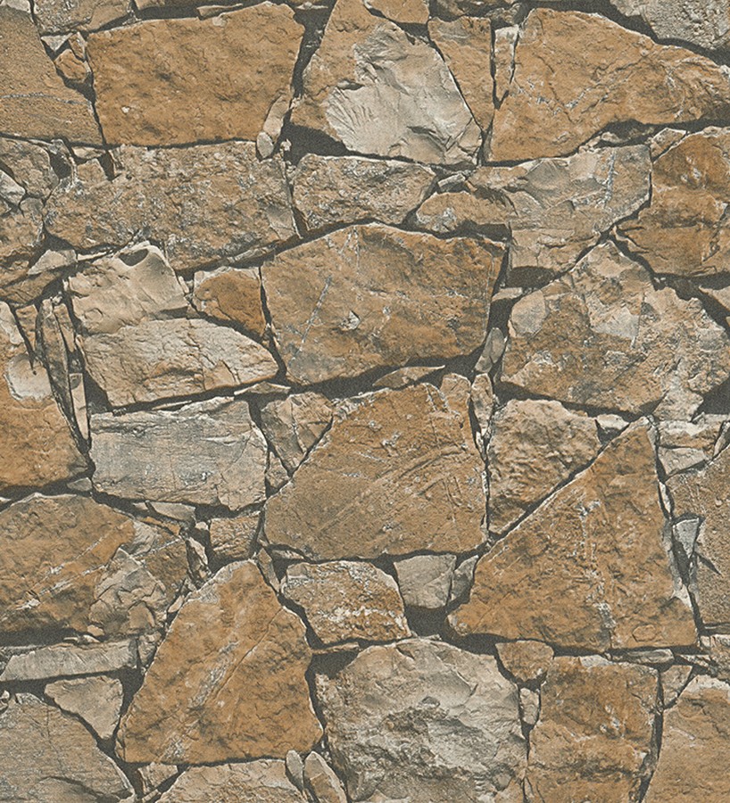 Papel pintado muro rústico de piedra caliza - Ovidio 453880