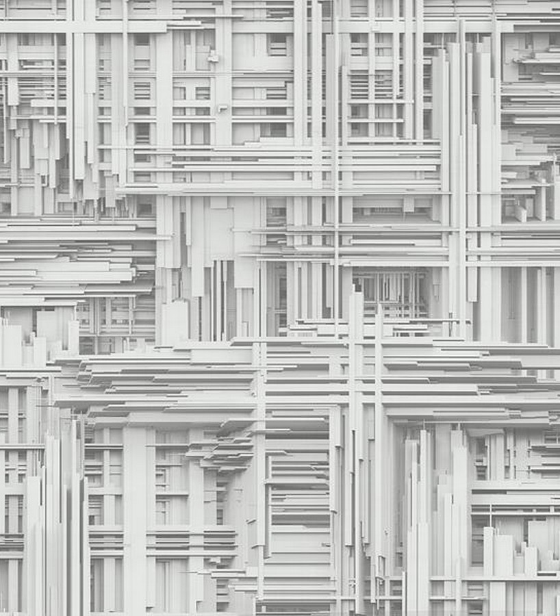 Papel pintado efecto 3D con estructuras abstractas Ludacris 454667