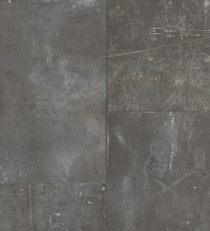 Papel pintado efecto óxido gris oscuro Kitión 455444