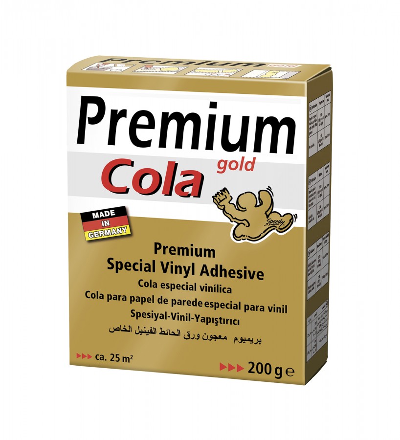 Cola profesional vinílica extrafuerte para papel pintado vinílico Cola Gold Glu 586