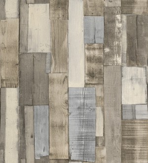Papel pintado tablas de madera natural beige estilo nórdico Portimao 6889