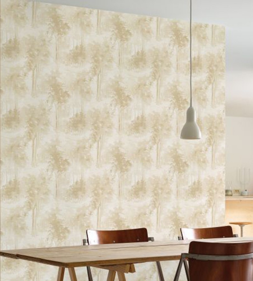 Papel pintado bosque de árboles pintados a acuarela  Villa Lucia 121008