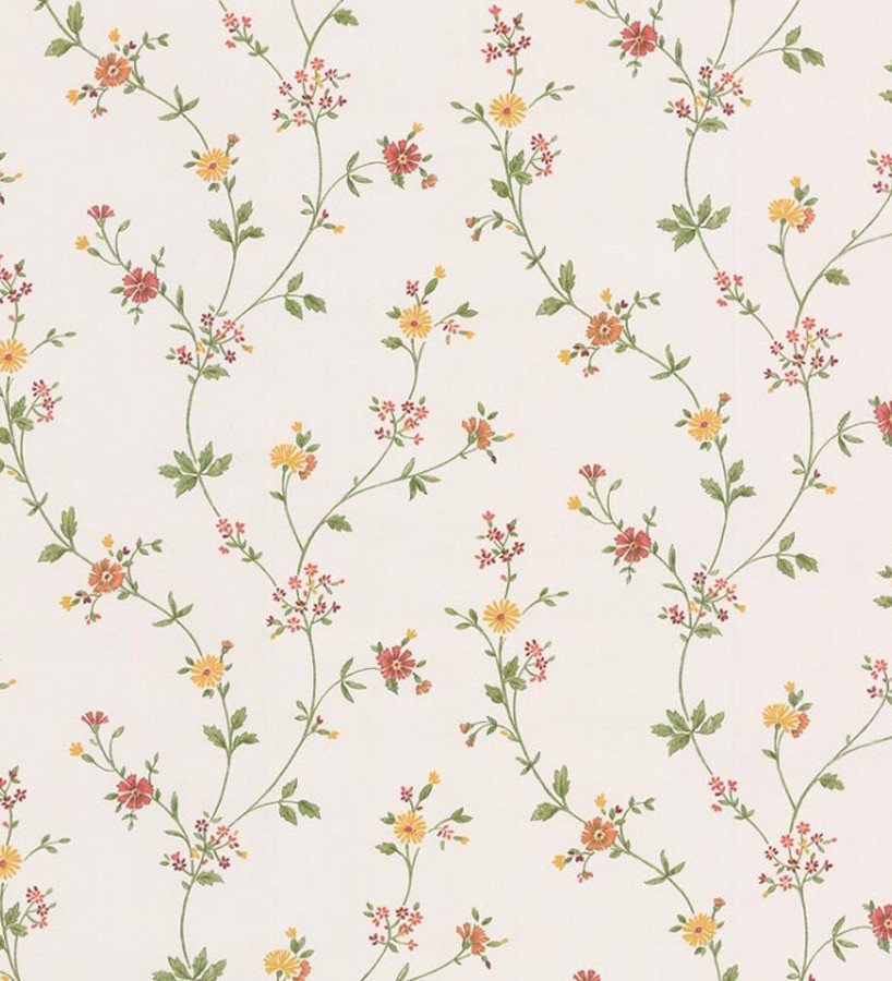 Papel pintado flores románticas pequeñas vinílico  Vincenza 121244