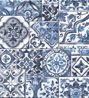 Papel pintado azulejos sevillanos Shabby Chic Provenza 121260