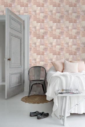 Papel pintado mosaico textil estilo boho Boho Mosaic 676898