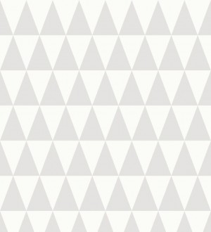 Papel pintado triángulos gris y blanco estilo nórdico Nordem Mountains 676915