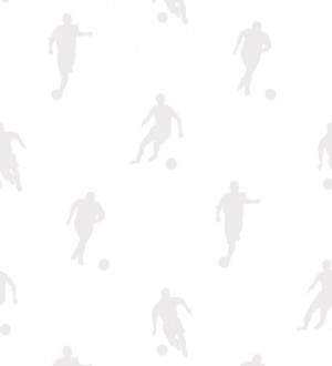 Papel pintado siluetas futbolistas fondo blanco Bristol Players 677021