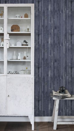 Papel pintado listones de madera pequeños estilo nórdico Algarve Beach 677062