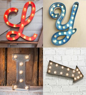 Papel pintado letras modernas luminosas Modern Torch Signs 677245