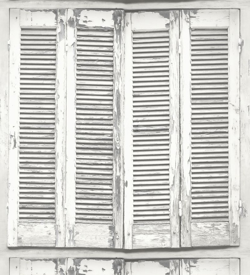 Papel pintado ventana de madera envejecida estilo vintage Sintra Windows 677284