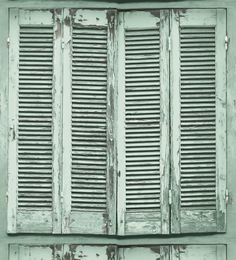 Papel pintado ventana de madera envejecida estilo vintage Sintra Windows 677285