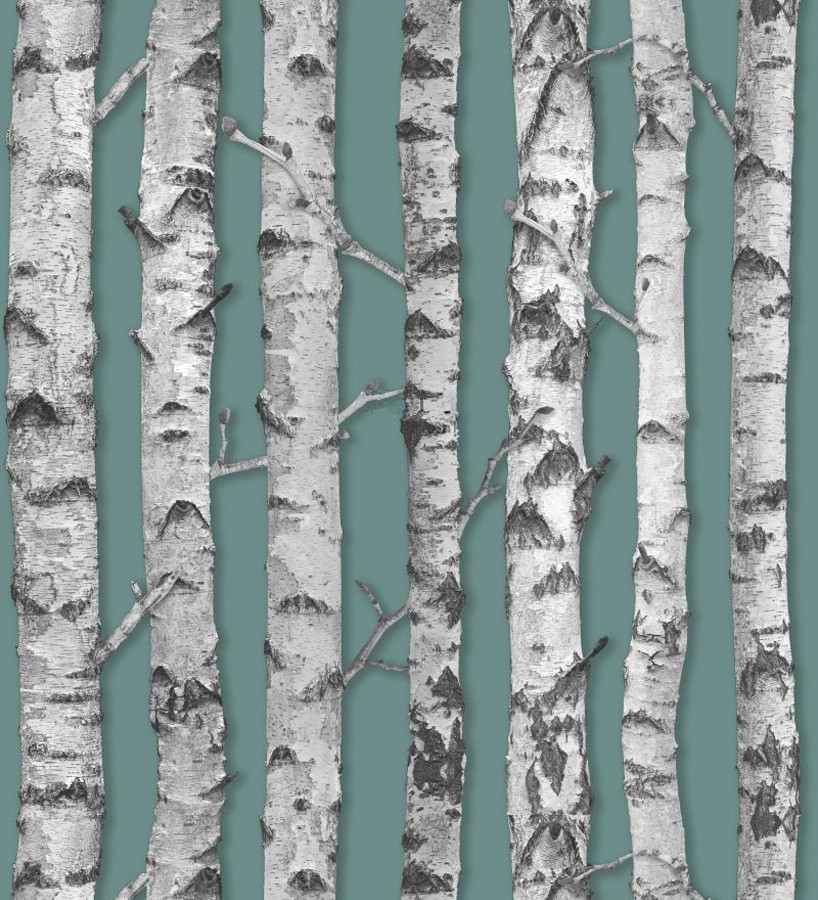 Papel pintado troncos de árboles estilo nórdico Baltic Hills 677293