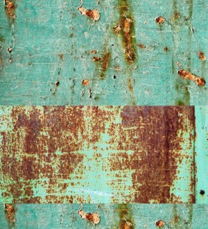 Papel pintado efecto chapa oxidada Marshall District 677314