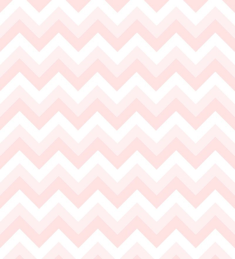 Papel pintado rayas zigzag rosa y blanco - Ursa 677332