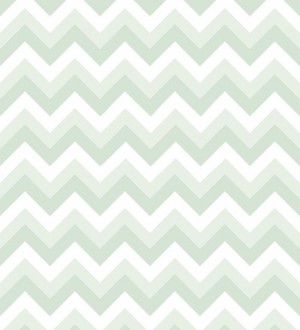 Papel pintado rayas zigzag verde y blanco Ursa 677333