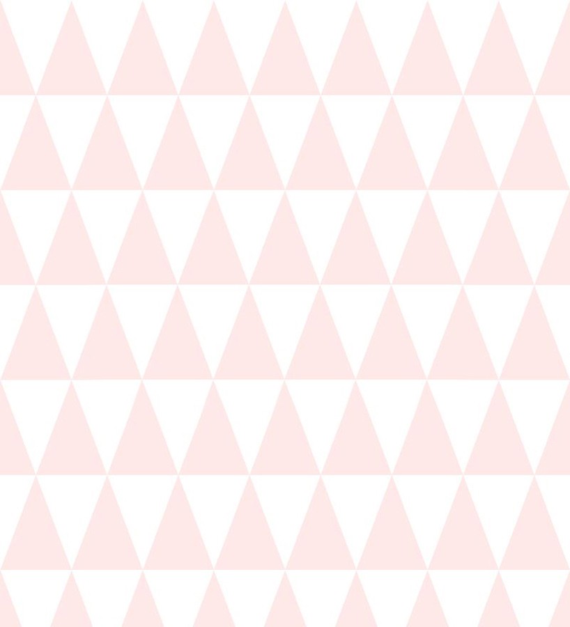 Papel pintado triángulos rosa y blanco estilo nórdico Nordem Mountains 677336