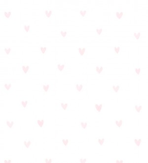 Papel pintado corazones rosa claro fondo blanco Magic Hearts 677353