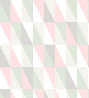 Papel pintado geométrico triángulos de colores Metrix Evolution 677357