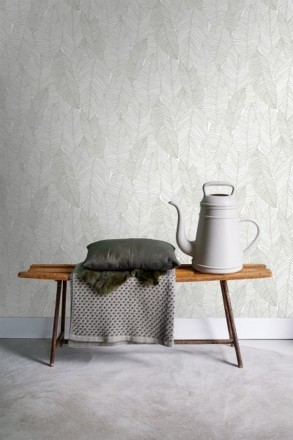 Papel pintado hojas modernas estilo tropical Manila Tropical 679052