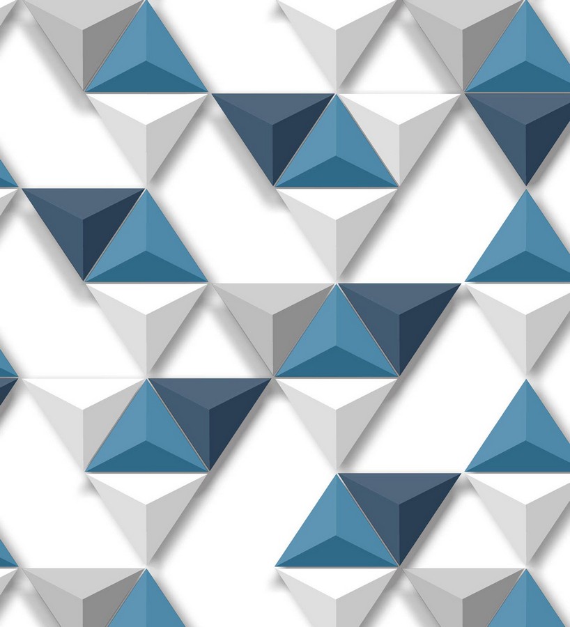 Papel pintado geométrico de triángulos 3D Axos Metrix 125749