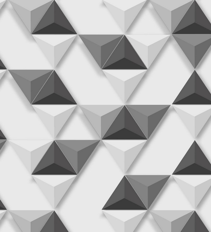 Papel pintado geométrico de triángulos 3D Axos Metrix 125751