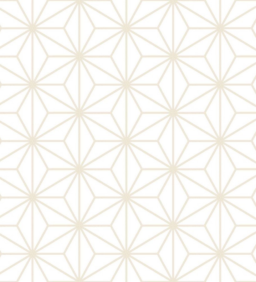 violento ambiente Ostentoso Papel pintado geométrico moderno blanco y beige - Antares Cosmic 125823