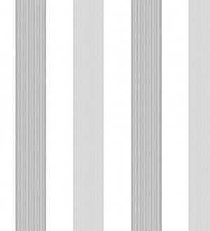 Papel pintado rayas modernas blanco y gris claro Raya Messina 125856