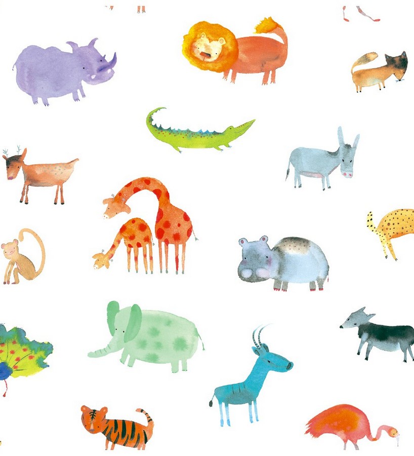 Papel pintado infantil animales del zoo Animals Zoo 125921