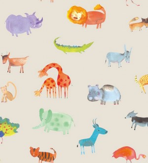 Papel pintado infantil animales del zoo Animals Zoo 125922