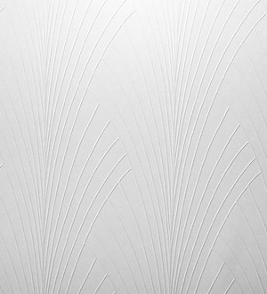 Papel pintado blanco repintable texturizado de alto relieve Fan Texture 123168