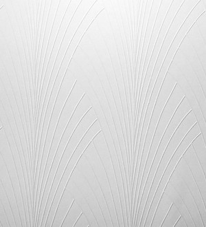 Papel pintado blanco repintable texturizado de alto relieve Fan Texture 123168